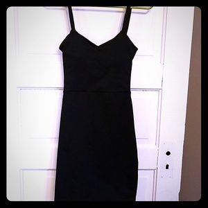 Fabletics Black Spaghetti-Strap Mini Dress